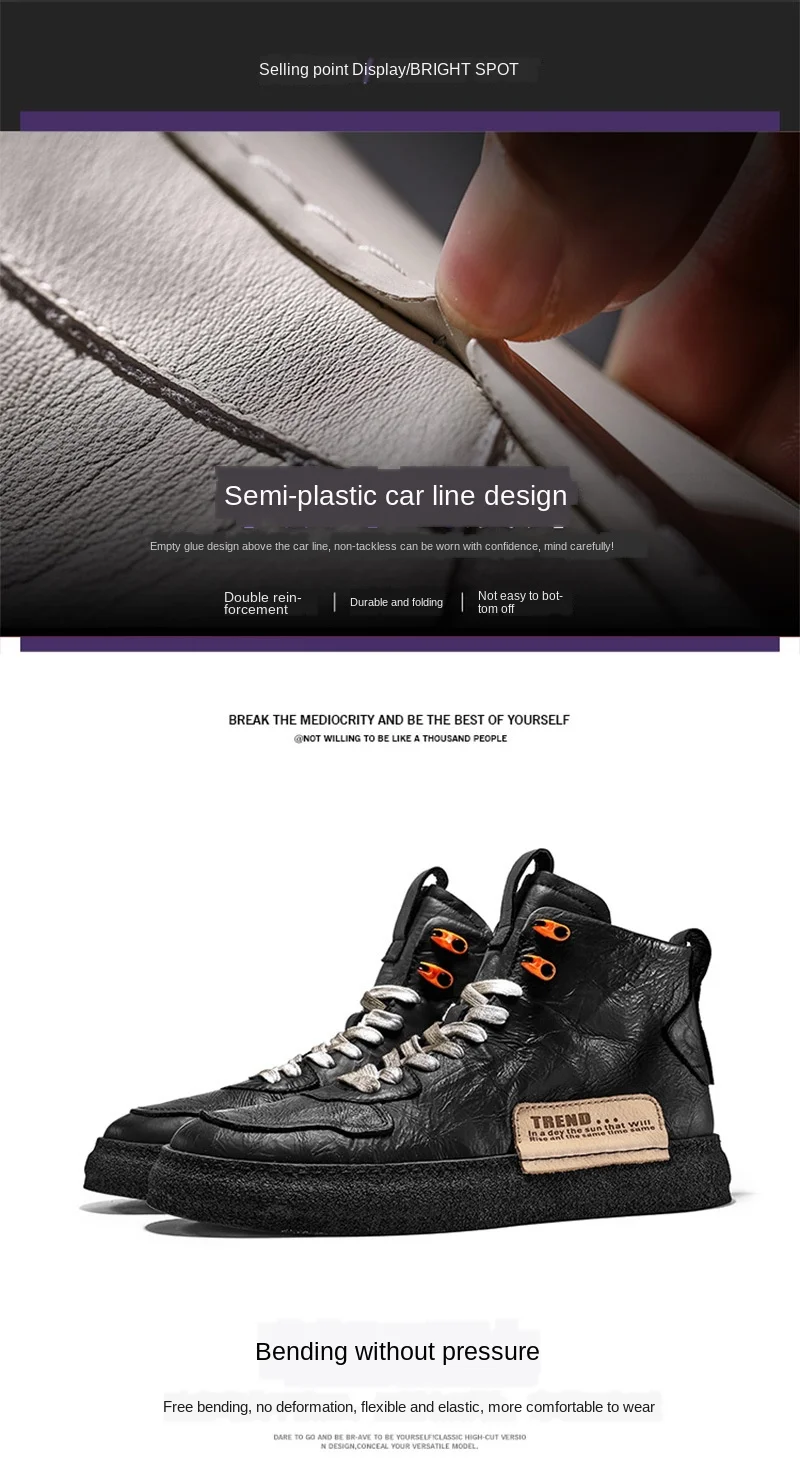 نیم بوت چرم طبیعی joker martin 17 undefined