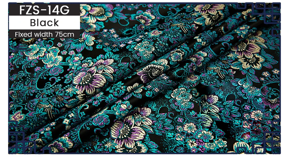 Jacquard Seide Stoff durch die Meter, für Nähen Kleid, Brokat Jacquard Stoff durch Yards für Polster, möbel, Handtaschen – Detail 29