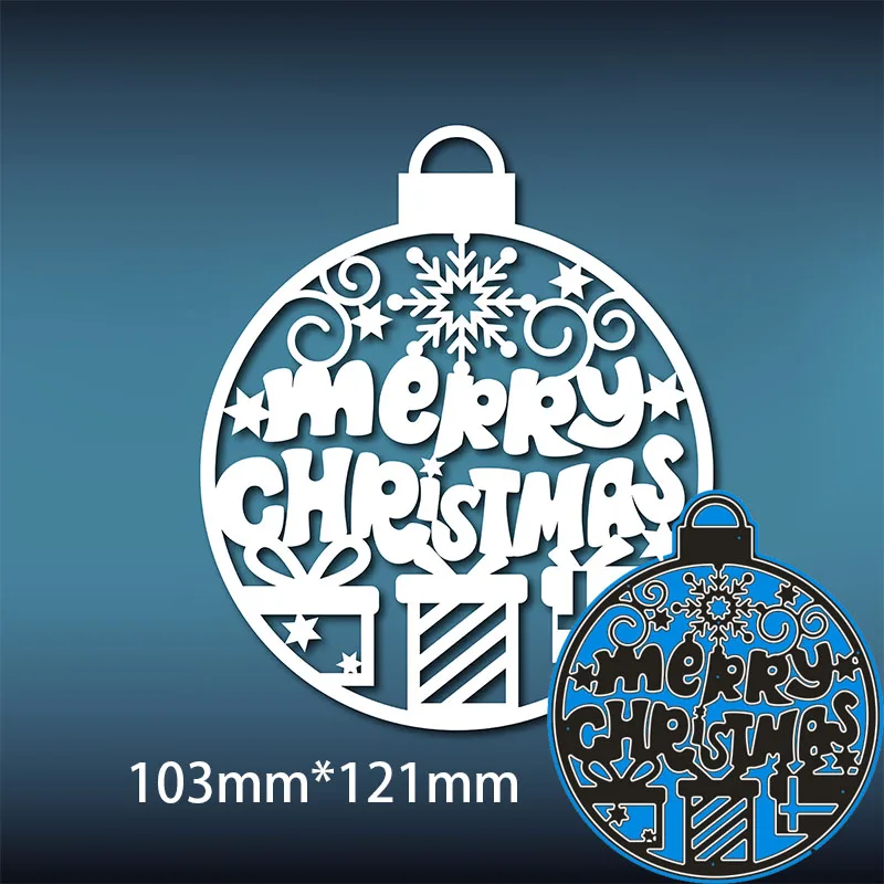 

Metal Dies Christmas lamp for 2020 New Stencils DIY Scrapbooking Paper Cards Craft Making New Craft Decoration 103*121mm
