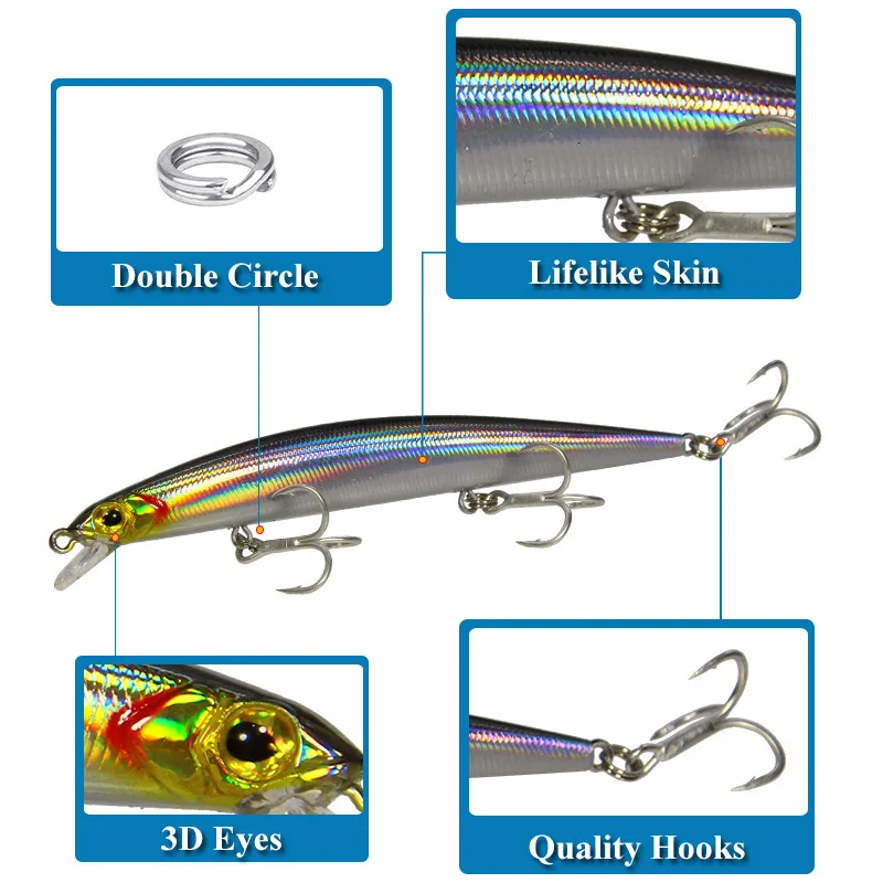 Приманка Minnow, рыболовные приманки, вес, 11 г, приманка для ловли окуня, приманка для ловли рыбы, искусственная приманка