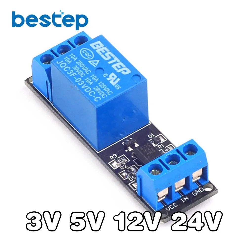 

1 Channle Relay Module relay expansion board 24V Low level triggered 1 way relay module for arduino