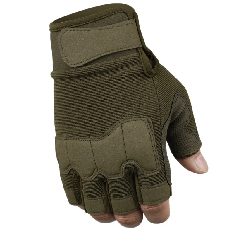 Новейшие мужские и женские противоскользящие спортивные альпинистские фитнес-перчатки для вождения армейские военные тактические полупальчиковые велосипедные камуфляжные перчатки