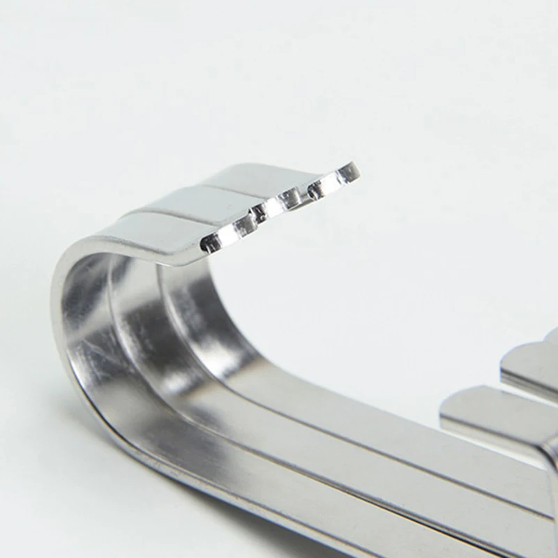 10 Pcs Stainless Steel Universal Square Hook for Kitchen Bathroom Bedroom Storage Room Office Outdoor Multiple Uses