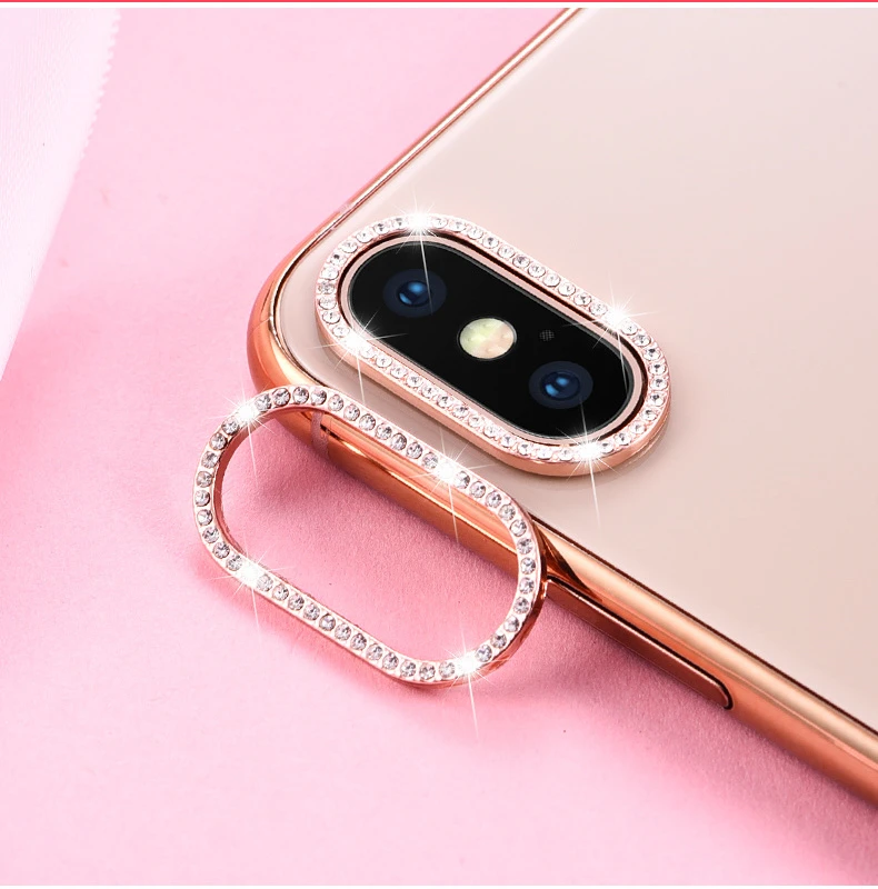 Bling Diamond Camera Lens Protector Rhinestone Camera Protection Metal Ring For Iphone Se 7 8 Plus X Xr Xs Max 11 Pro Max Phone Screen Protectors Aliexpress