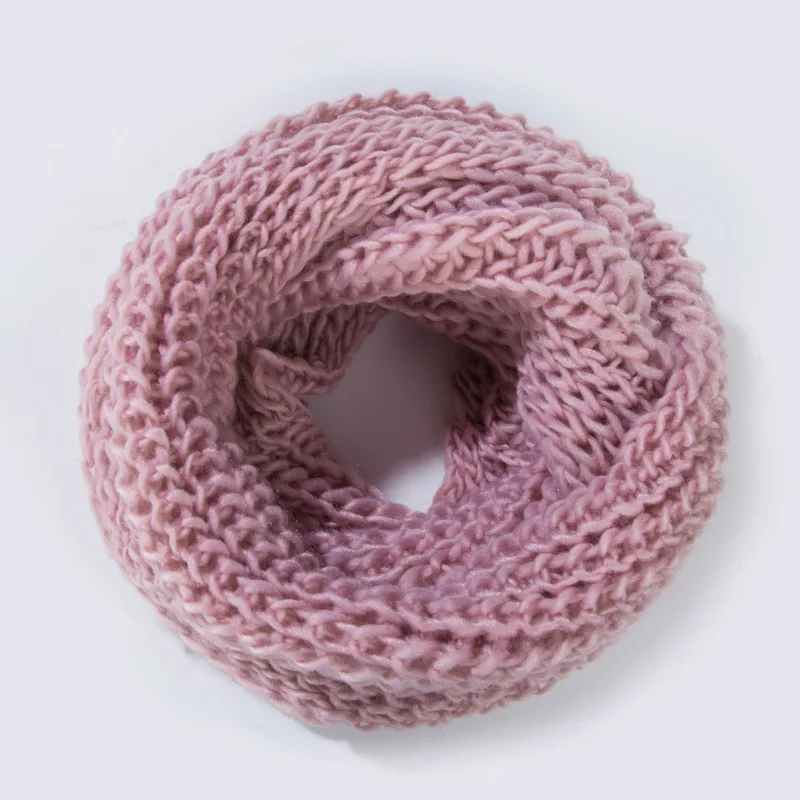 Зимний шарф с петлей, Женский бесконечный вязаный шарф, Круглый шейный шарф, женский супер массивный снуд, одноцветная Вязаная Шаль