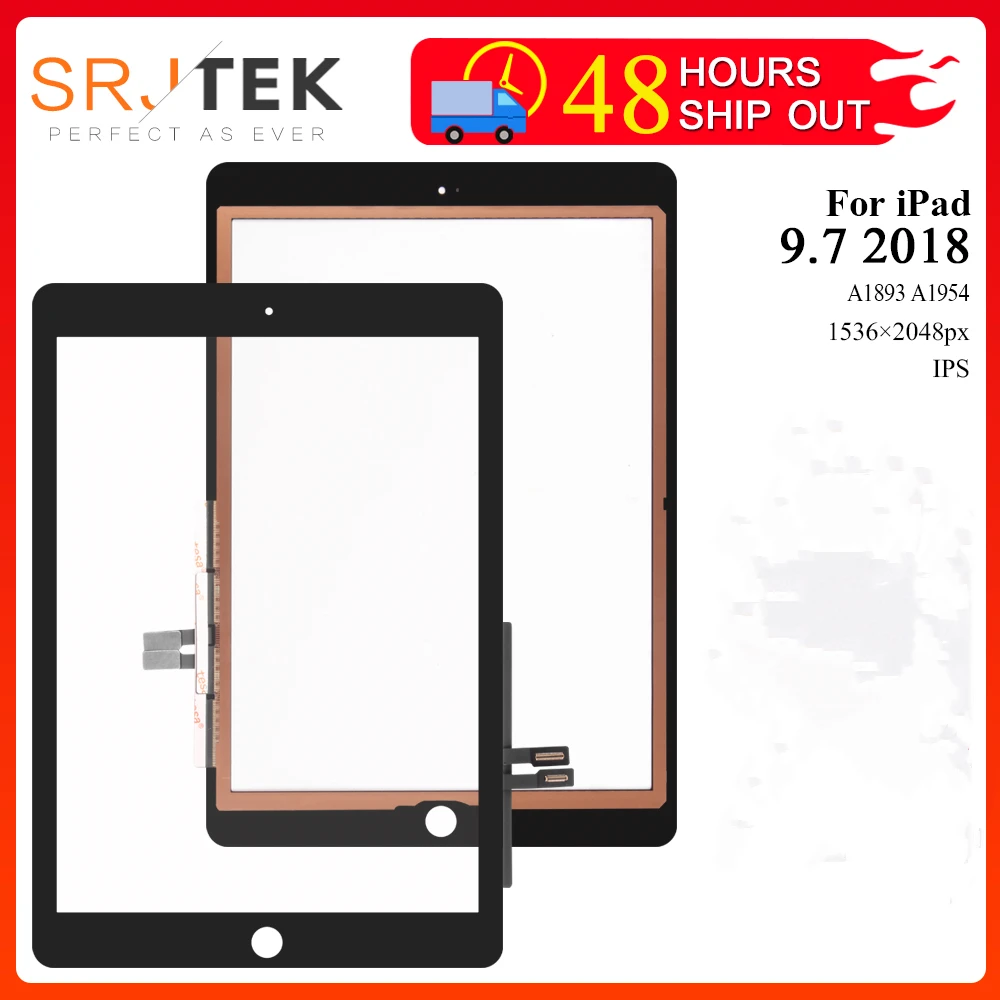 Pantalla táctil para iPad 2017 Digitalizador de pantalla táctil para iPad 5 iPad 9,7 2017 A1822 A1823 Pantalla de reemplazo del Panel de vidrio de Sensor