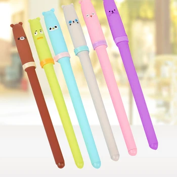 

ZHUTING Vivid Cartoon Expressions Patterns 0.38mm Black Fine Points Multi Colors Plastic Gel Pens