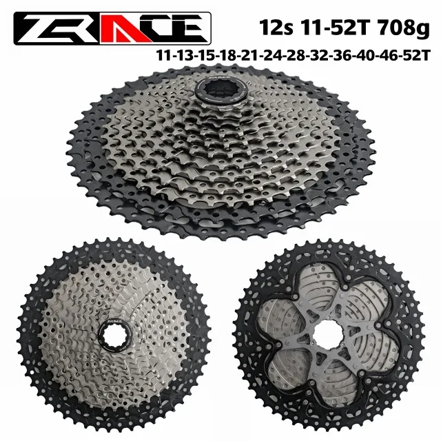 Кассета для велосипеда zracing 8 9 10 11 скоростей MTB велосипед freewheel 11-42 T/11-46 T/11-50 T/11-52 T для ALIVIO/DEORE/SLX/XT - Цвет: 12s 52T