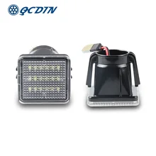 QCDIN עבור טויוטה LED לוחית רישוי מנורת לבן 12V 6000K עבור טויוטה טקומה 2016 2019 טונדרה 2014 2019 מספר אורות אות אורות