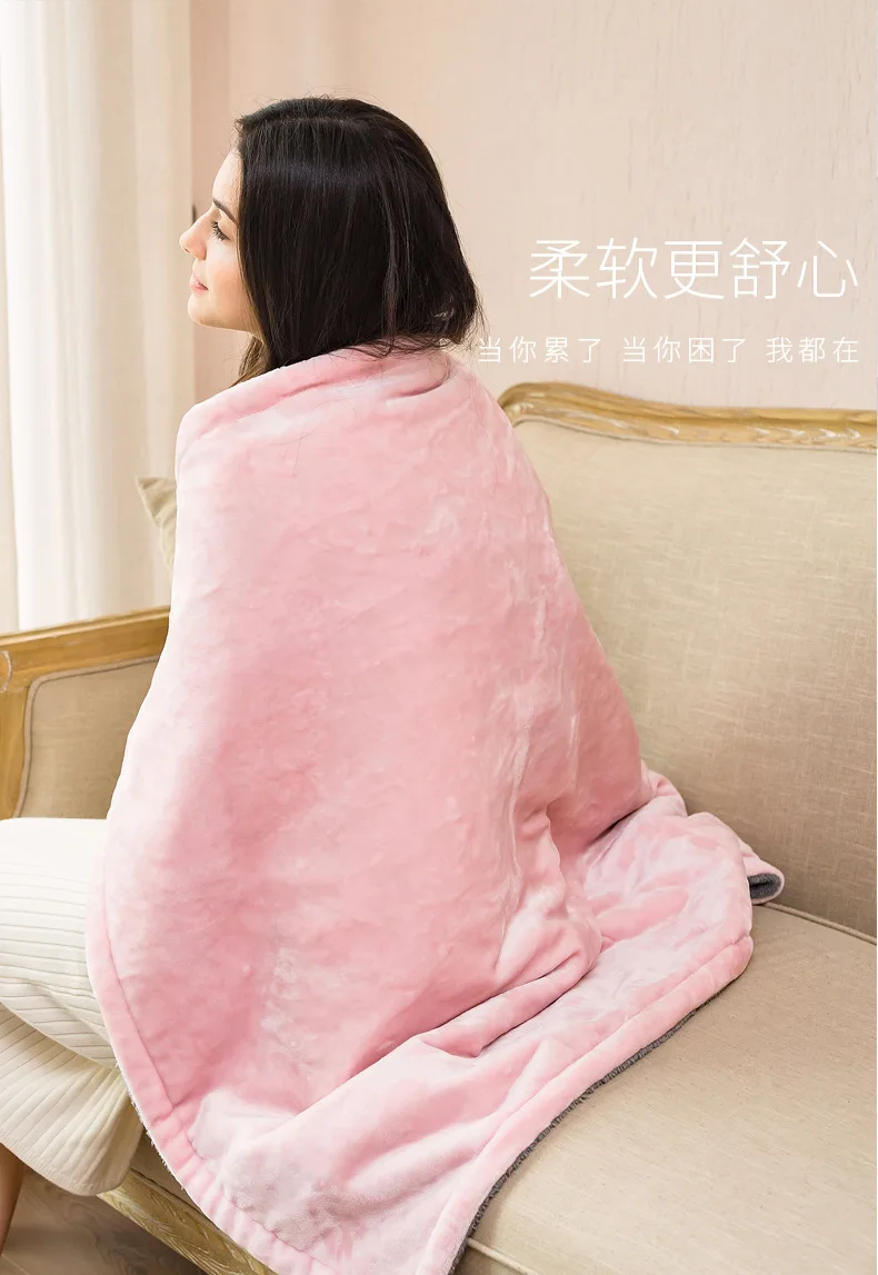 85*65cm Electric Flannel Blanket Thicker Soft Heating Home Matress Carpet Body Warmer Knee Quilt Throw Shawl Heated Mat