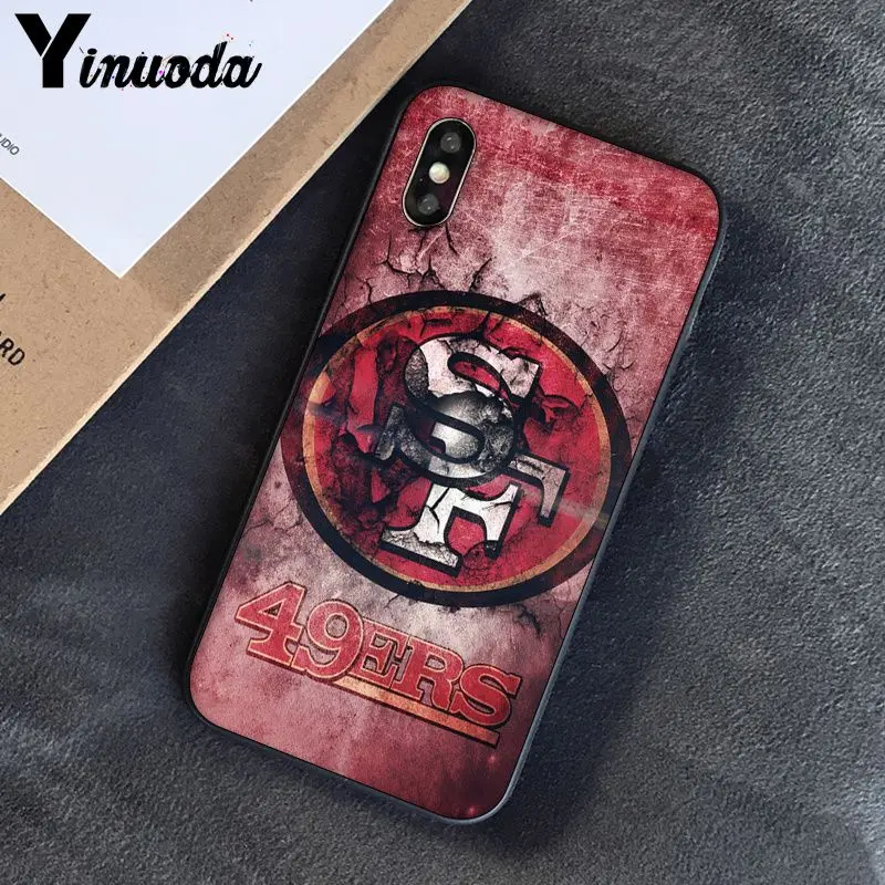 Yinuoda San Francisco 49ers DIY роскошный высококачественный защитный чехол для iPhone 8 7 6 6S Plus 5 5S SE XR X XS MAX Coque 11 11pro max
