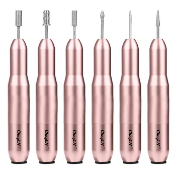 

6 in 1 USB Portable Electric Nail Drill Machine For Manicure Nail Drill Bit Nail File Kits for Polishing Gel Cuticle Cutters