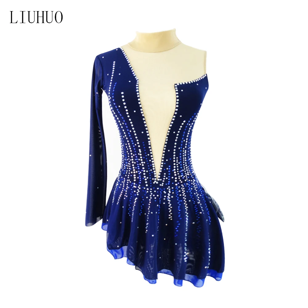 Liuhuo Ice Skating Dress Girls Ballroom Dance Dresses Skating Costumes