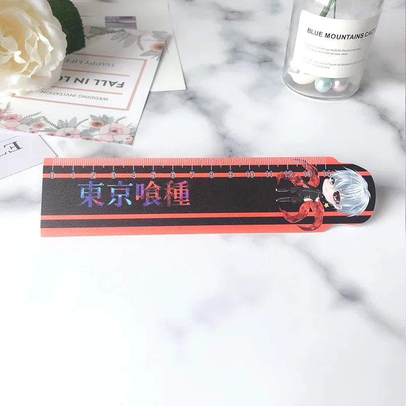 

Anime Ruler Tokyo Ghoul Material Escolar Ruler Precision Measuring Tool Learning Student School Stationery