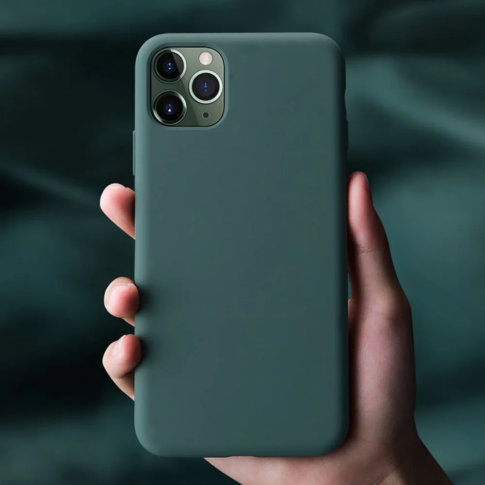 Силиконовый чехол для iPhone 11 Pro Max 11 Pro, высокое качество, официальный чехол s для iPhone 7 8 Plus X Xr Xs Max