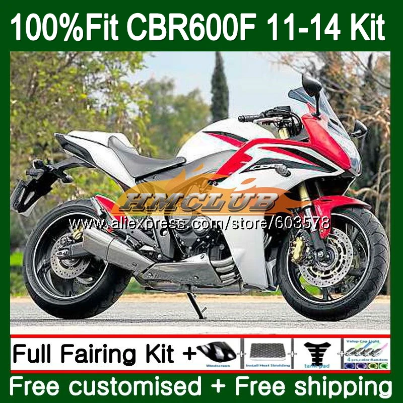 Литья под давлением для HONDA CBR600F4i 2011 2012 2013 красный, белый 129CL. 31 CBR 600 F 600F CBR600 F F4i CBR600F, 11, 12, 13, 14, обтекатели - Цвет: No. 1