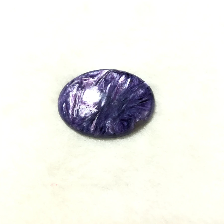 1 Pz 100% Cabochon Di Perline Di Charoite Naturale 22X30Mm Cabochon Di Perle Di Gemme Ovali, Gemma Di Gioielli In Pietra Cabochon Anello Faccia