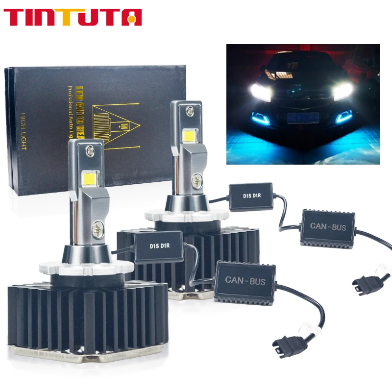 2PCS/SET Car LED Headlight 70W D1S led D3S D5S D4S D2R D8S CanBus lamps 6000K car bulb waterproof 20000lm D2S | Автомобили и
