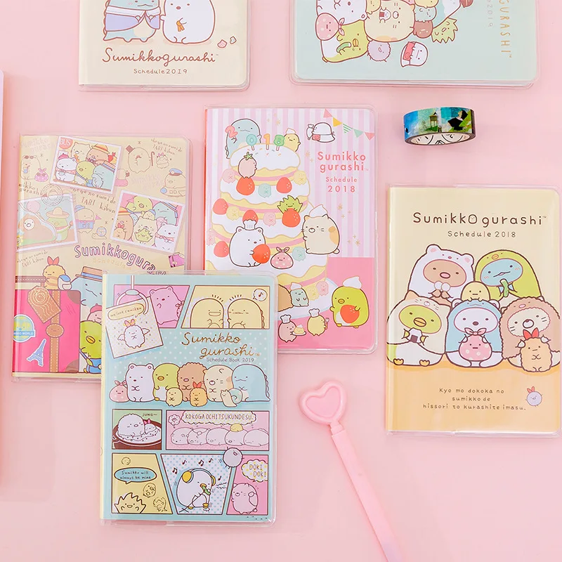 9 упак./лот Kawaii Сумико гураши девушка сердце Блокнот Дневник Книга Упражнение пуля журнал Подарочный блокнот канцелярские принадлежности
