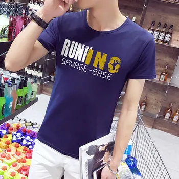 

Summer new women's street letter characters print loose short-sleeved T-shirt 26.11