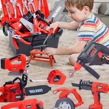 Детские Инструменты, набор игрушек для мальчиков, набор для моделирования и ремонта, набор для ремонта, винты для детской бензопилы, ролевые игры, набор игрушек