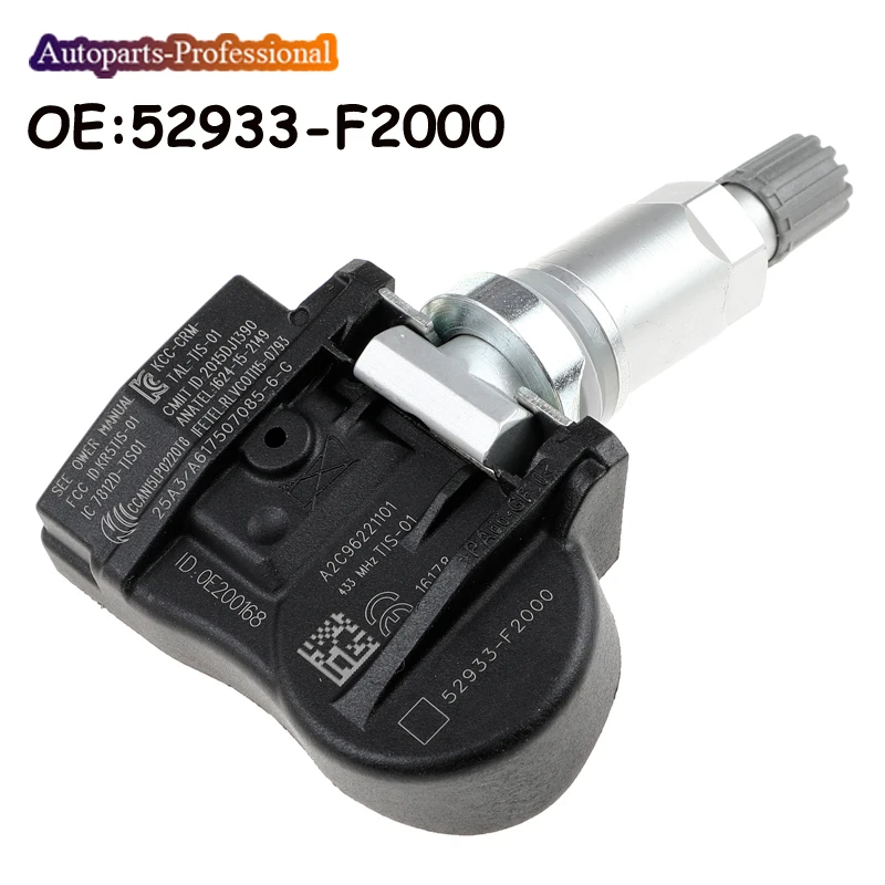 Датчик давления в шинах для автомобиля 2015-2022 Hyundai ELANTRA I30 FASTBACK KIA OPTIMA NIRO TPMS 52933-F2000