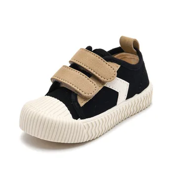 

HOT New Kids Shoes Children Boys Flat Canvas Shoes Infant Baby Girl Shoes Patchwork Toddler Casual Sneakers for Кроссовки Дети