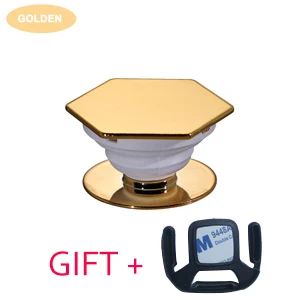 Гибкий универсальный держатель для мобильного телефона, держатель для подушки безопасности, держатель, подставка для samsung, huawei, для iPhone - Цвет: Gold