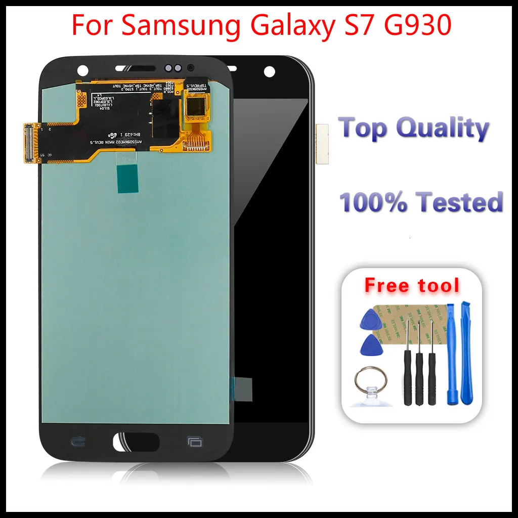 

1Pcs LCD Display Touch Screen Digitizer Glass Assembly For Samsung Galaxy S7 G930 SM-G930P SM-G930V SM-G930A SM-G930T