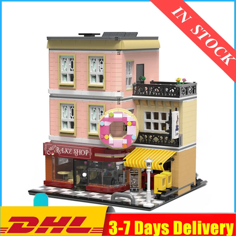

UG-10180 Creator Series Bake Shop Baking House Bakery Building Blocks Toys 2919pcs Bricks Set Compatible legoinglys City