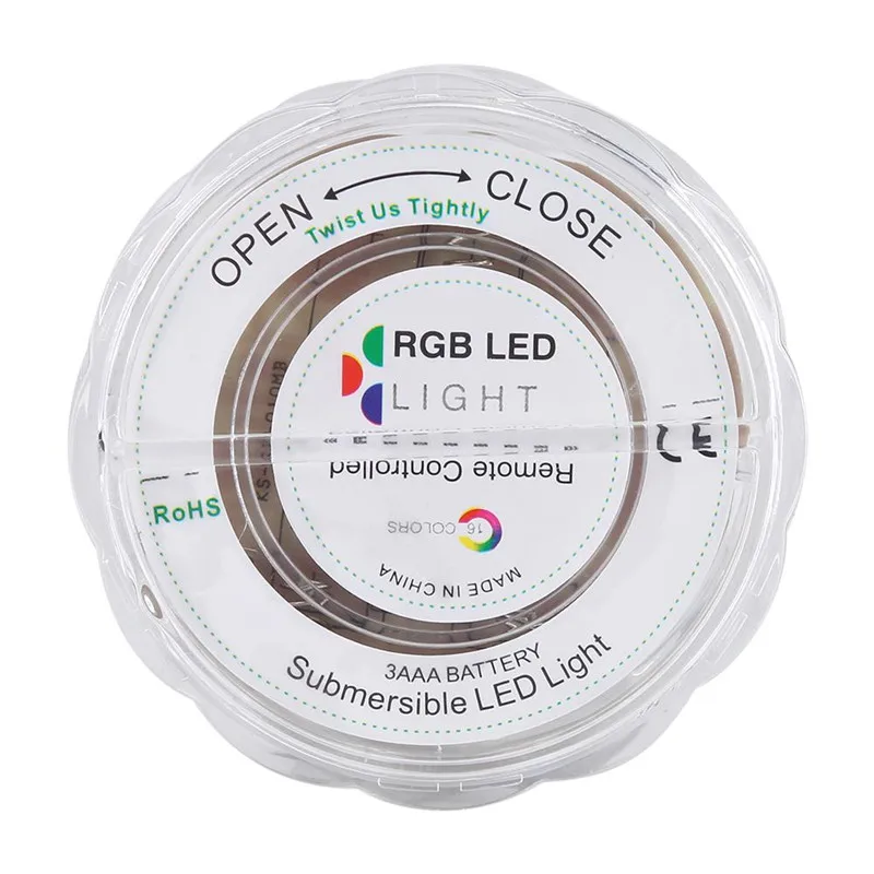 10 Led свет 3aaa батарея водонепроницаемый для подводного плавания дайвинга свет наружная ваза Чаша Сад вечерние украшения подсветка RGB