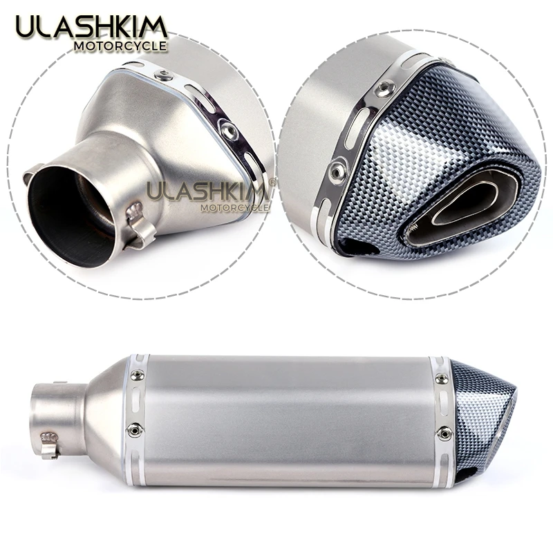 Универсальный GY6 akrapovic мотоцикл выхлопной скутер модифицированный глушитель escape slip on CBR 125 250 CB400 CB600 Z750