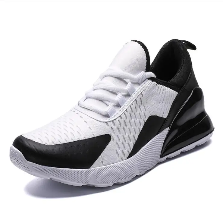 Новое поступление весна мужские кроссовки качество Neakers подушки модные детские кроссовки Lover уличные удобные zapatillas hombre повседневные - Цвет: white black