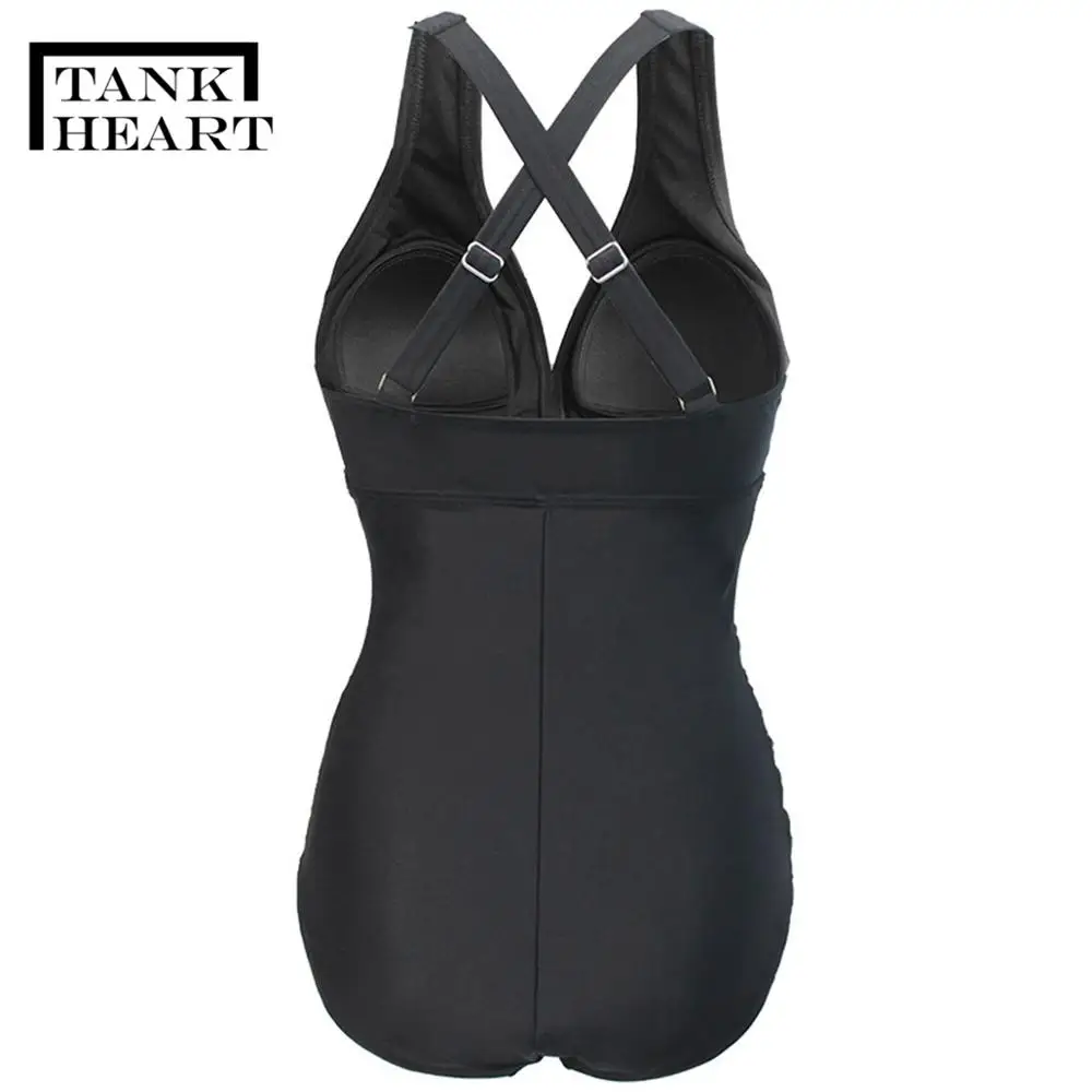 Sexy Black One-Piece Suits Monokini Plus Size Swimwear One Piece Swimsuit push up Swimsuits Swim Bathing Suit Women swimming 3XL