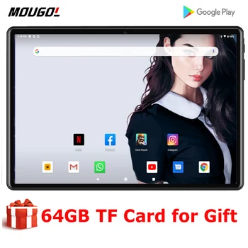 

Fast Shipping 10 inch tablet Android 9.0 OS 32GB ROM 1280x800 IPS Screen Tablet WiFi Bluetooth Media Video Pad+64GB Memory card