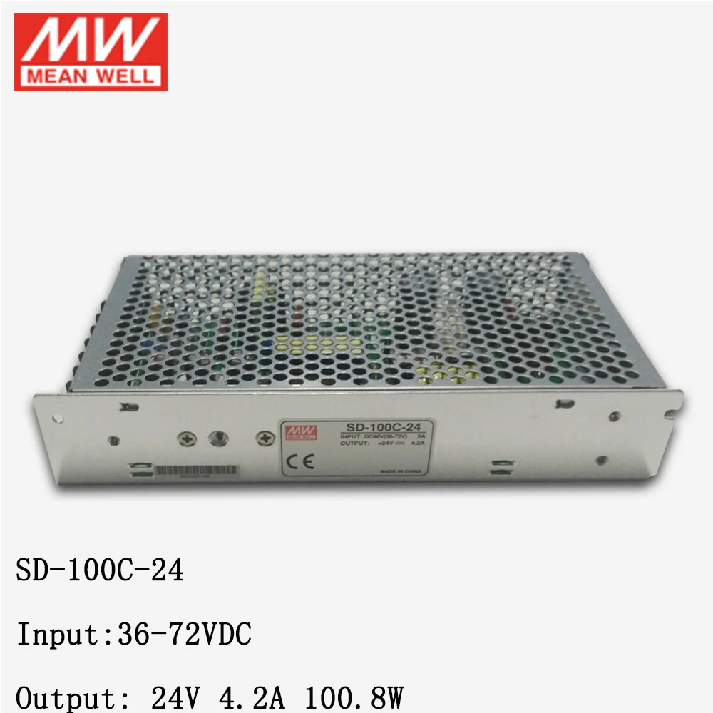 MEAN WELL SD-100C-24 36~72V DC to 24V 100W DC-DC Converter Switching Power Supply 48V 4.2A Transformer | Обустройство дома