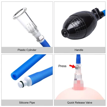 Pressed Pump For Nipple Adjusted Vacuum Sucking Clitoris Pumps Couple Flirting Nipping Sucker Sex Toys Novelty Powerful Bullet 4