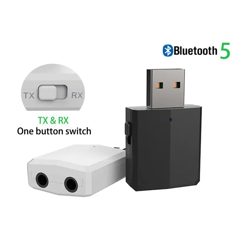 USB Bluetooth 5,0 передатчик для телевизора 3,5 мм Мини Автомобильный Bluetooth aux-приемник стерео музыка с меняющимся переключателем Беспроводные адаптеры