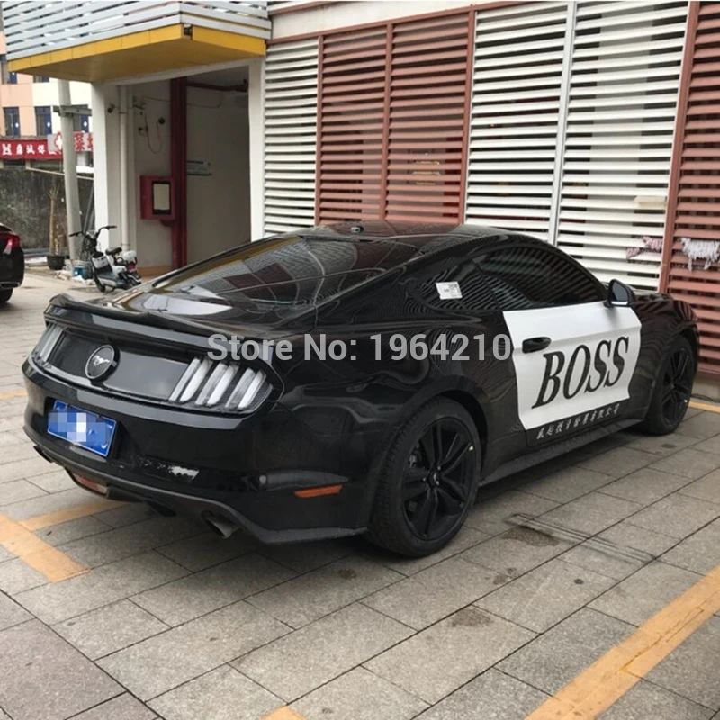 Для Ford Mustang углеродного волокна задний спойлер на крыше хвост багажник спойлер Wing Boot губ литье стайлинга автомобилей