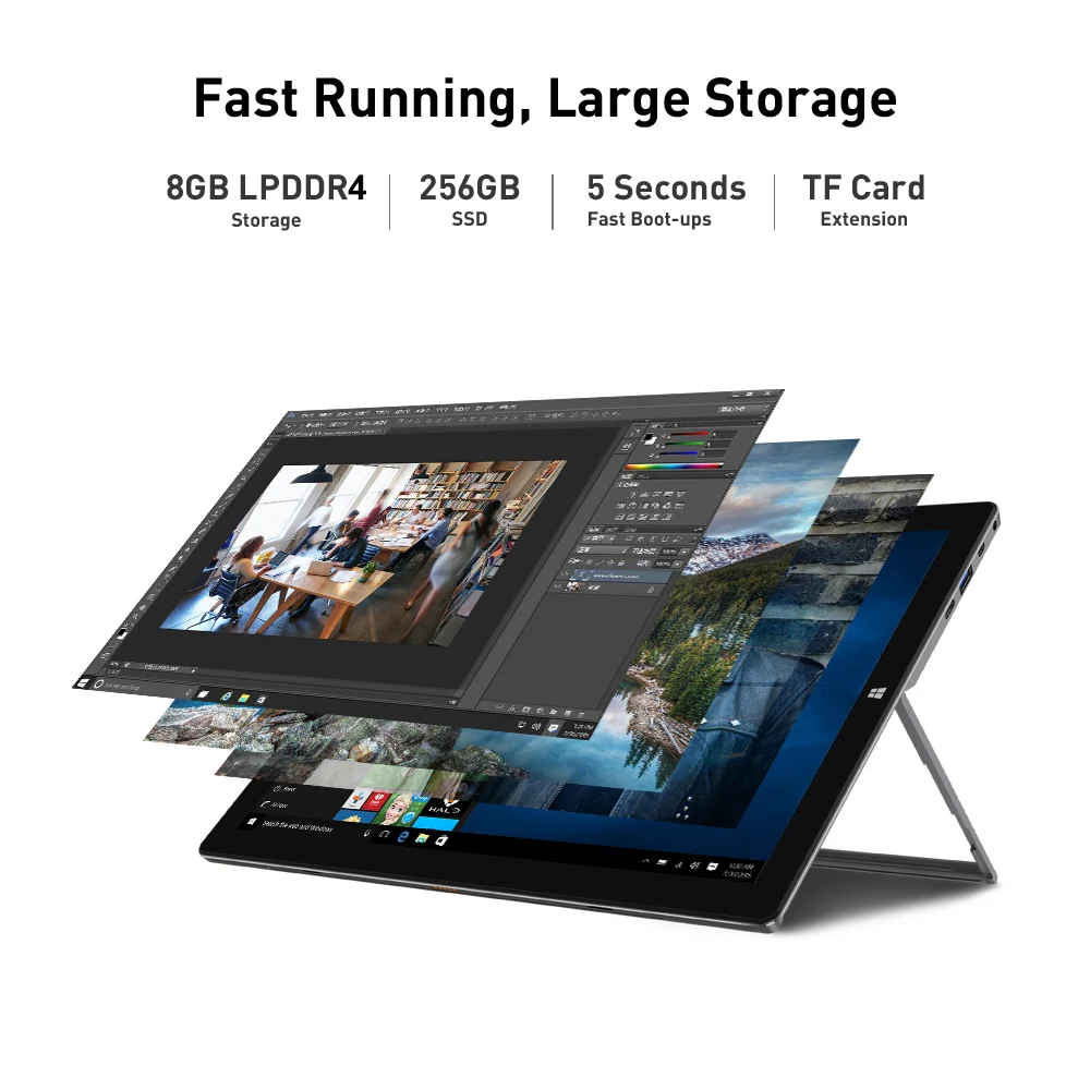 CHUWI UBook Pro, 12,3 дюймов, 1920*1280, Windows 10, планшетный ПК, Intel Gemini-Lake N4100, четырехъядерный процессор, 8 Гб ram, 256 Гб SSD, планшеты