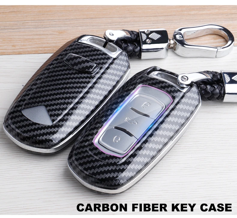 Carbon Fiber Car Smart Key Cover Case Fob For Geely Atlas Boyue NL3 EX7 Emgrand X7 SUV GT GC9 Borui Protect Shell Accessories - Hdbde4f5b915046b2b06f1de35736edeau
