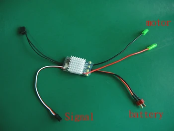 

1pcs 40A Dual Way Brushed ESC 5-25V 2-6S Electronic Speed Controller DIY Parts for RC Racing Boat Car Tank 550 775 Motor