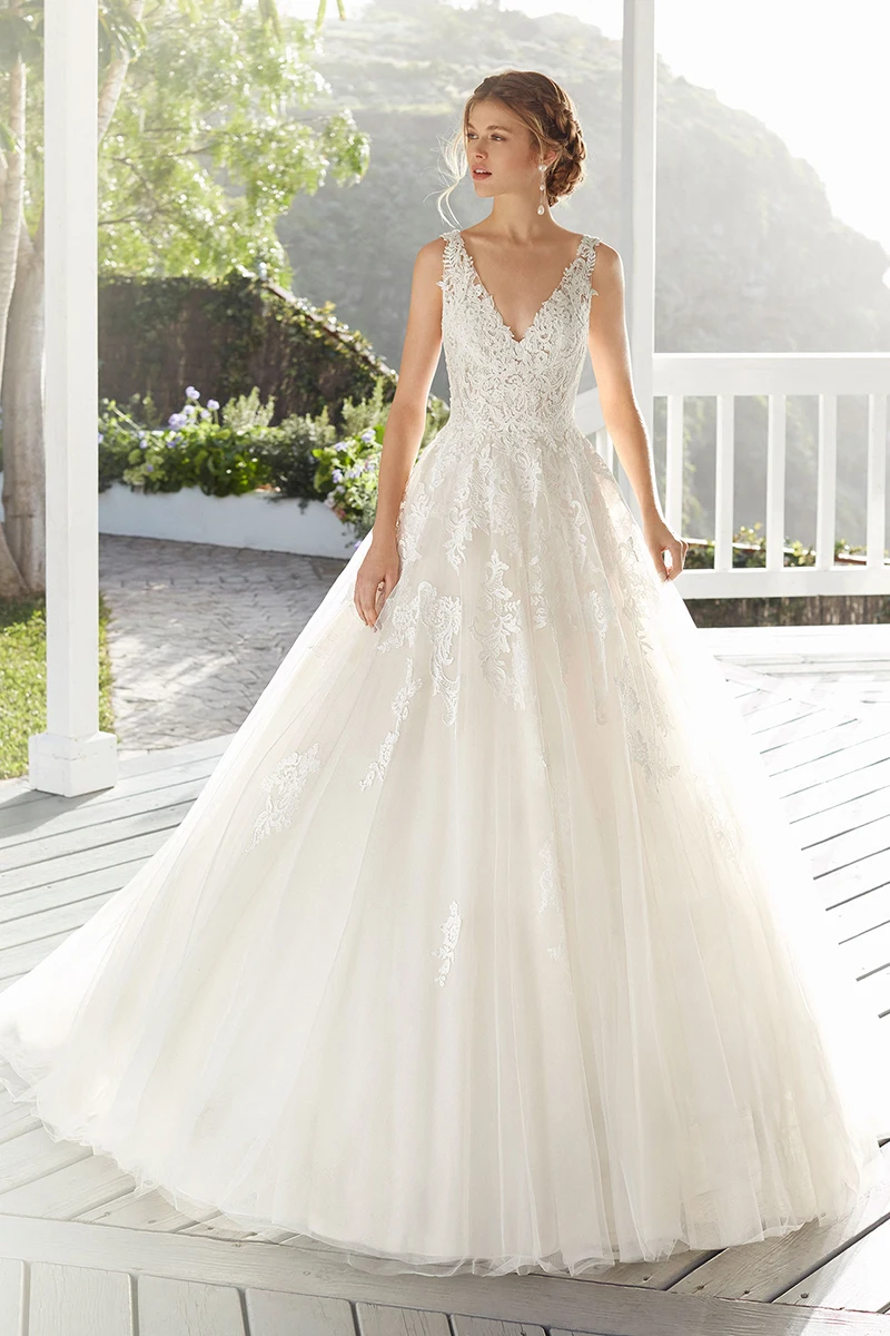 Wedding Dress 2024 Luxury Sexy V-neck Court Train Backless Ball Gown Princess Backless Wedding Dresses Custom Size Customized 5