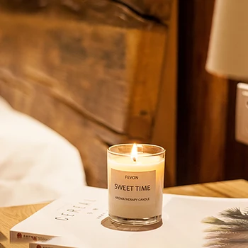 

Luxury Candle Jars Romantic White Oil Lamp Unicorn Birthday Candle Glass Jar Christmas Bougie Blanche Decorative QLB045