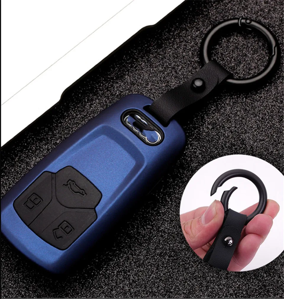 Styling auto In Fibra di Carbonio Cover chiate/telecomando per Audi A4 Nuovo A4L A5 A6L QT S5 S7 Q7 TTS di Protezione chiave Borsette Accessori Auto - Hdbde9405856448cf95ff4738825260a5H