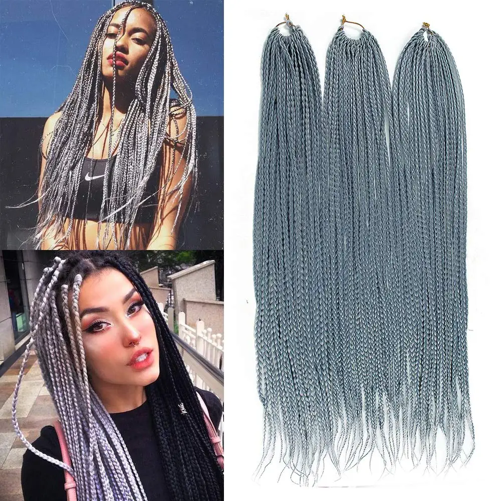 YXCHERISHAIR 22 дюйма косички для наращивания волос Длинные Синтетические вязания
