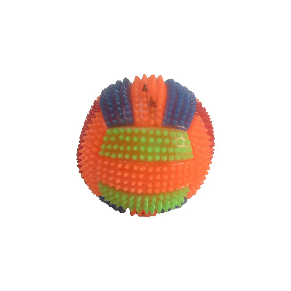 Фитнес муслиновые Массажные Мячи Детские спортивные мячи светодиодный мигающий светильник для волейбола меняющий цвет прыгающий Ежик мяч