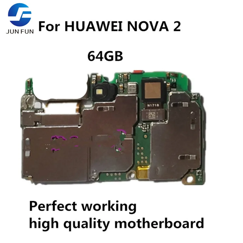 Разблокированная материнская плата JUN FUN Для Huawei NOVA 2 64 ГБ Android OS логическая с