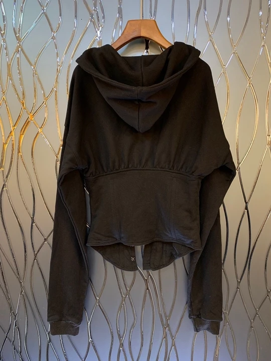 autumn Early new women's wear neckline and cap stitching V-neckline, waist-length sleeve, solid color jacket 920