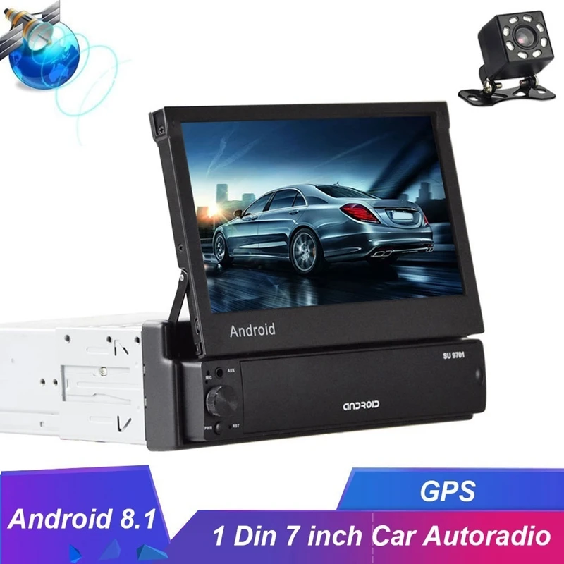 Android 8,1 автомобильный DVD gps навигационный плеер 7 дюймов Universa автомобильный Радио WiFi Bluetooth MP5 мультимедийный плеер